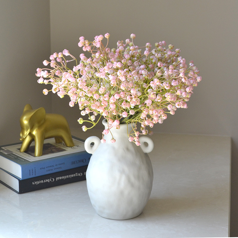  fake flower bouquets with baby's breath and bouquets wedding floral home photography props_voghion.com