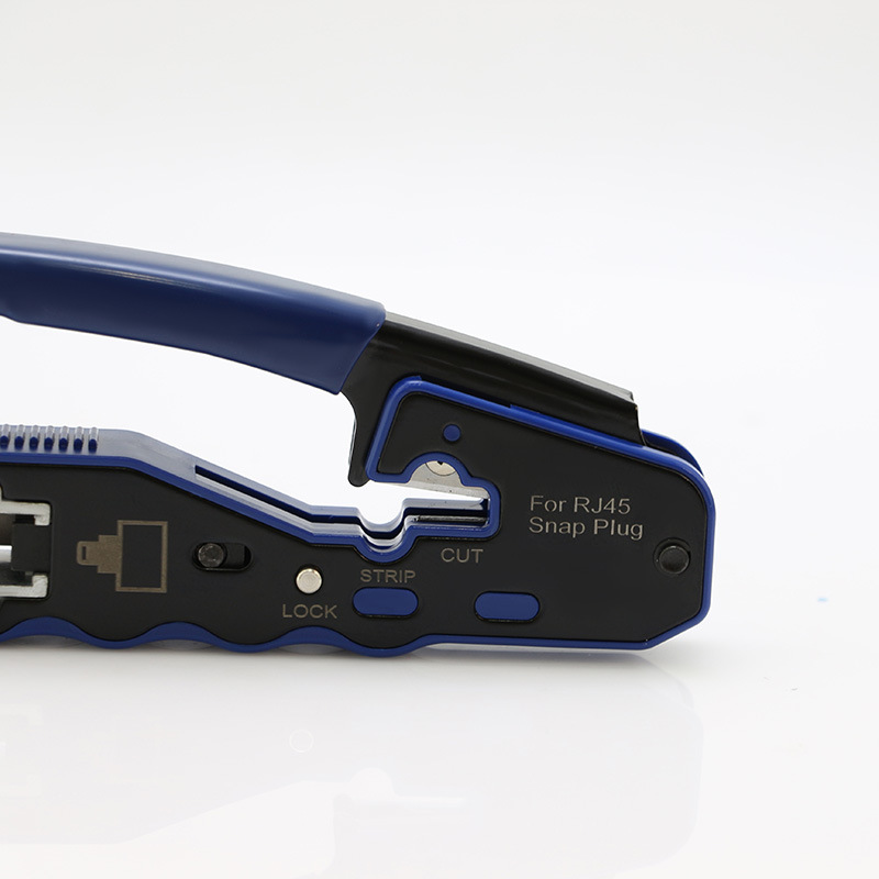 8P alicates de malla especial de cabeza de cristal de orificio pasante alicates de malla de orificio pasante de alta gama de mano multifuncionales alicates de crimpado de cabeza de cristal