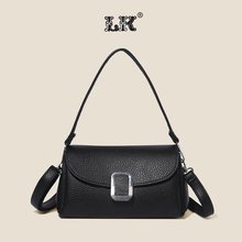 跨境外贸包包今年流行软皮包包2025新款单肩斜挎包休闲法棍包包女