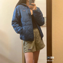 跨境 pata巴塔哥尼复古菱纹飞行员秋冬休闲轻量防风水外套夹克