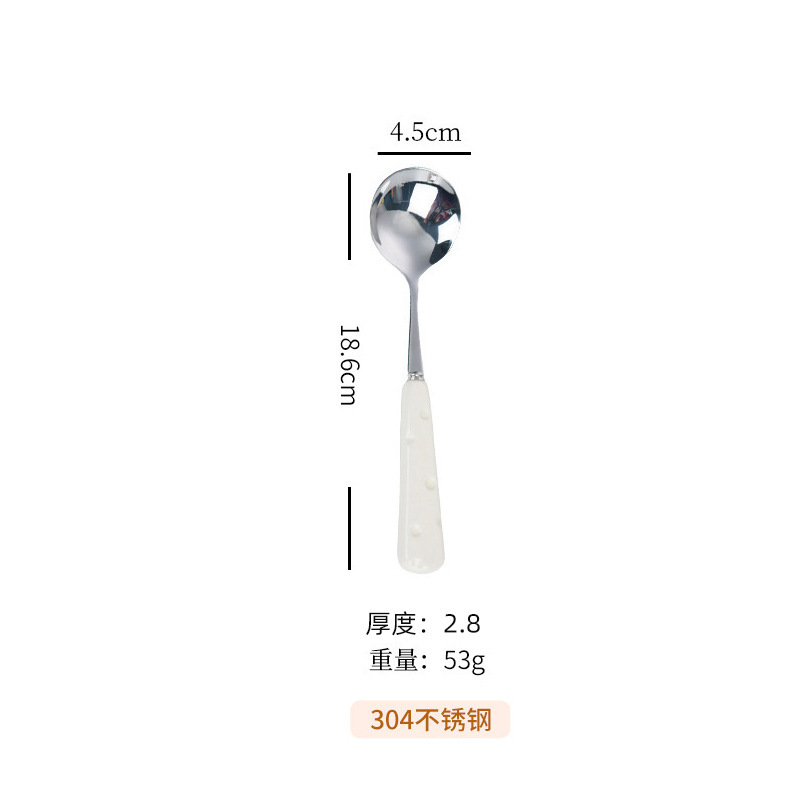 304ステンレスナイフフォークスプーン4点セット高颜値チーズ柄洋食食器家庭用ステーキナイフフォークデザートスプーン|undefined