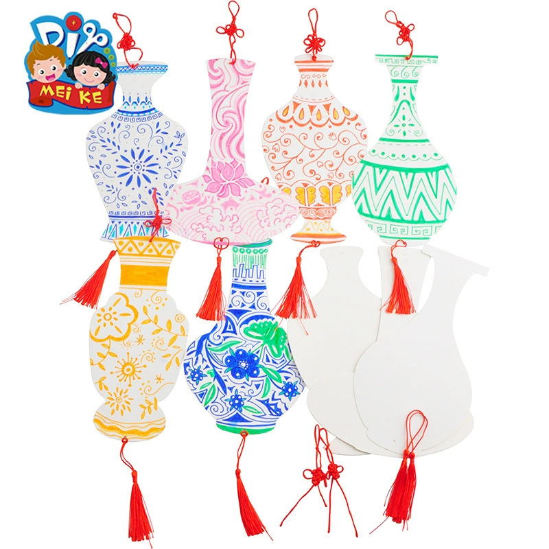 Китайский стиль сине-белый фарфор живопись раскрашенные художественные творения детский сад ручной работы