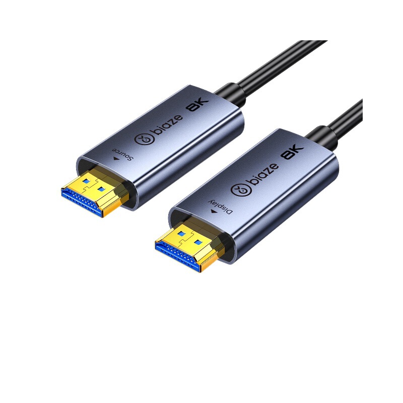 Biaz Hdmi2.1 Fiber Optic Cable 8K60Hz 4K240Hz Compatible with Hdmi2.0 High-Definition Video Cable Computer