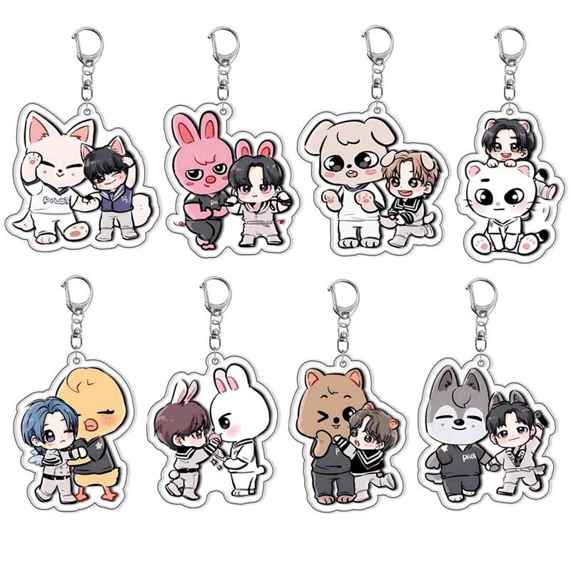 Children's cartoon acrylic keychain