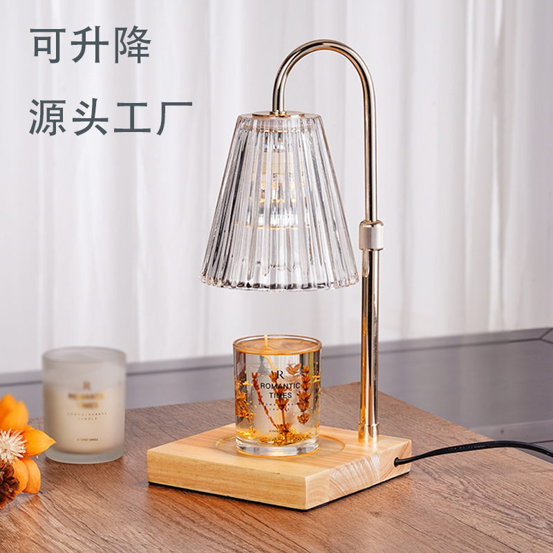 Lámpara de aromaterapia creativa lámpara de cera de fusión fragancia de vela lámpara de vela de fusión lámpara de cabecera cálida fragancia nórdica expandiendo atmósfera decorativa pequeña lámpara de mesa