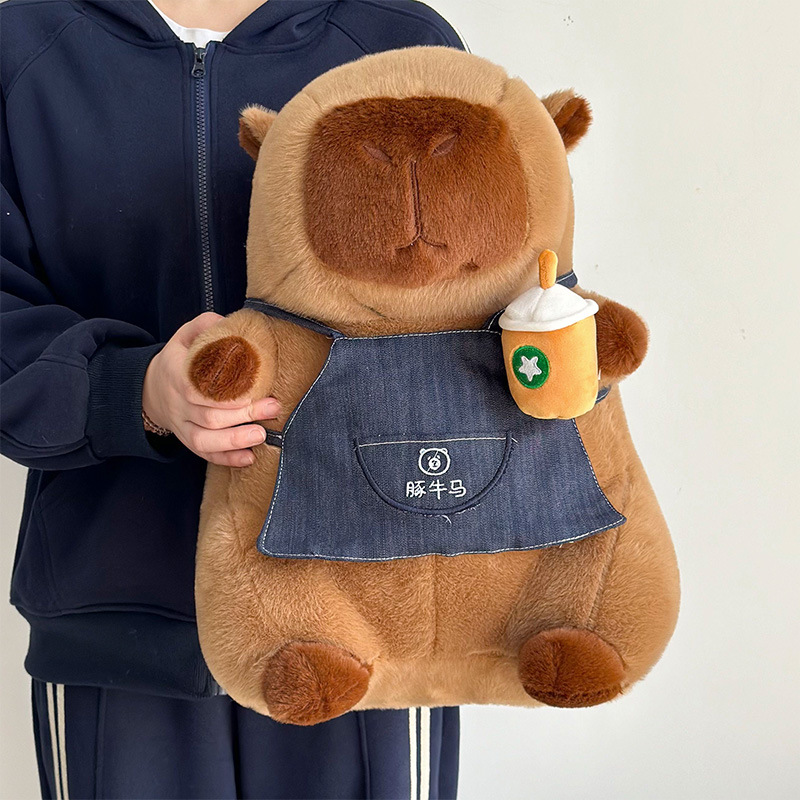 Lindo nuevo juguete de peluche almohada grande muñeca capibara muñeca muñeca máquina de garras canjear regalo de cumpleaños al por mayor