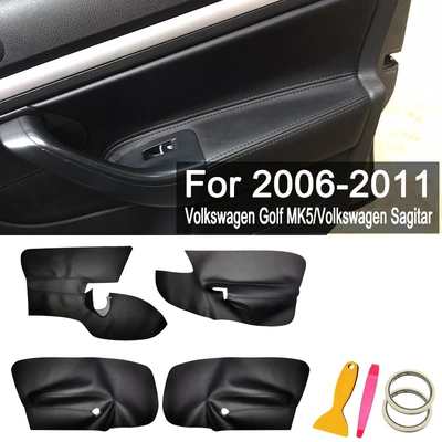 Golf 5/Köhnə Sagitar Qapı Paneli Dəri Qara, Boz, Bej Mikrofiber Daxili