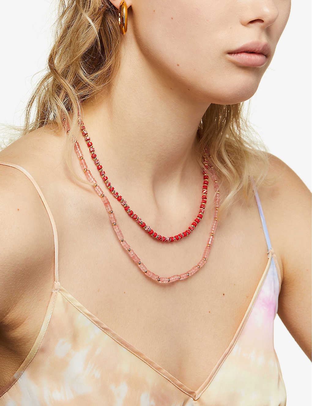 8g Weight Necklace Classification Ig Style Geometric Natural Stone Necklace In Bulk