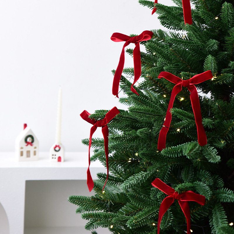 NUCHI クリスマスリボン サテンリボン クリスマス飾り ベルベット 手作り DIY ミニリボン|undefined