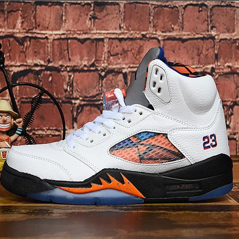 Putian Shoes AJ5 Cross -border International Flight White Orange Rabbit Alaries White Blue Bulls Oli Red Yellow Duck 5 basketball shoes
