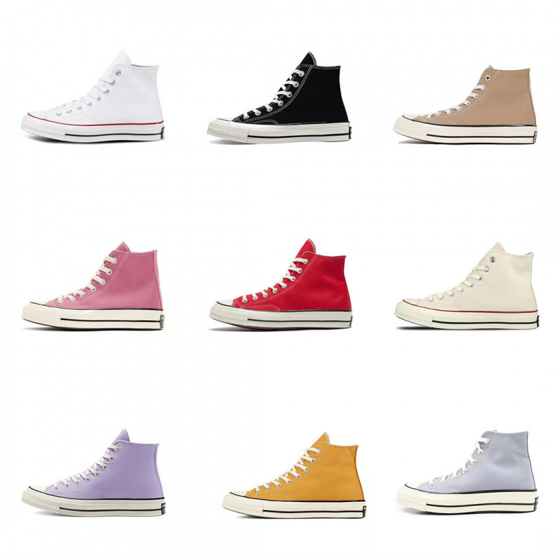 Putian Pure Original Converse Shoes 1970S Classic High-Top Canvas Shoes for Men and Women Couples Versatile Casual Sneakers Putian Pure Original Converse Shoes 1970S Classic High-Top Canvas Shoes for Men and Women Couples Versatile Casual Sneakers