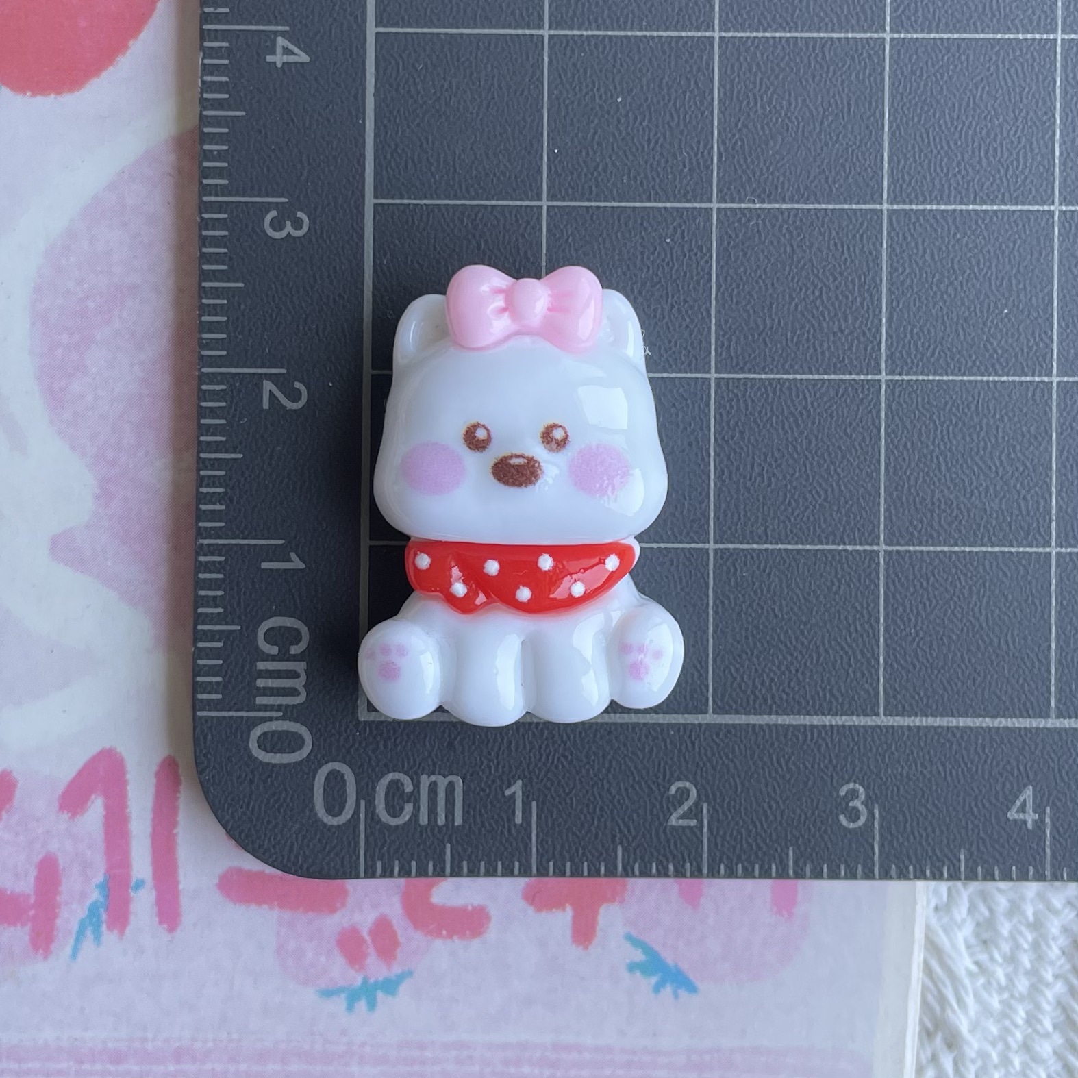 2 *빨간 턱받이 핑크 나비 넥타이 강아지
