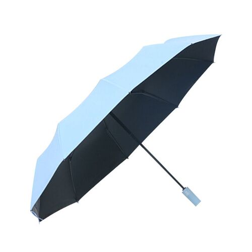 Fully Automatic Windproof Rain Umbrella, Dual-Purpose Foldable Umbrella, High-End Professional Black Rubber Sunshade Logo Umbrella