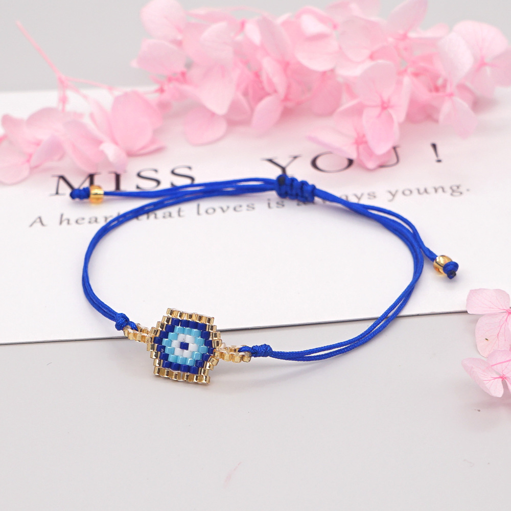 Lucky Eye Miyuki Beads Ethnic Style Hand-woven Bracelet Wholesale Jewelry Nihaojewelry display picture 7