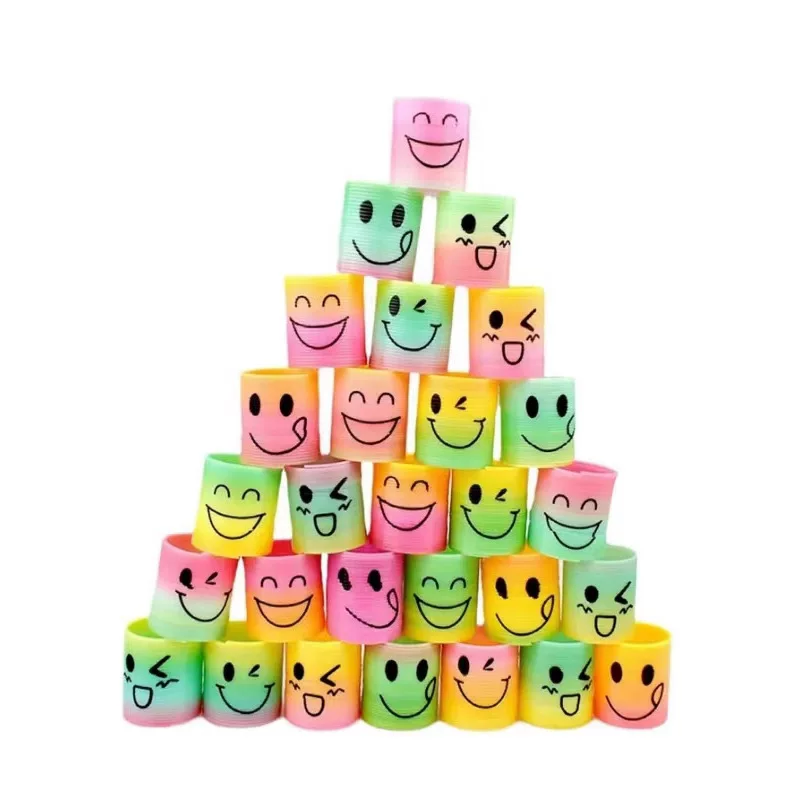 Маленький пластиковый слинки, дженга для лица, игрушка, 3.2×3.5 см