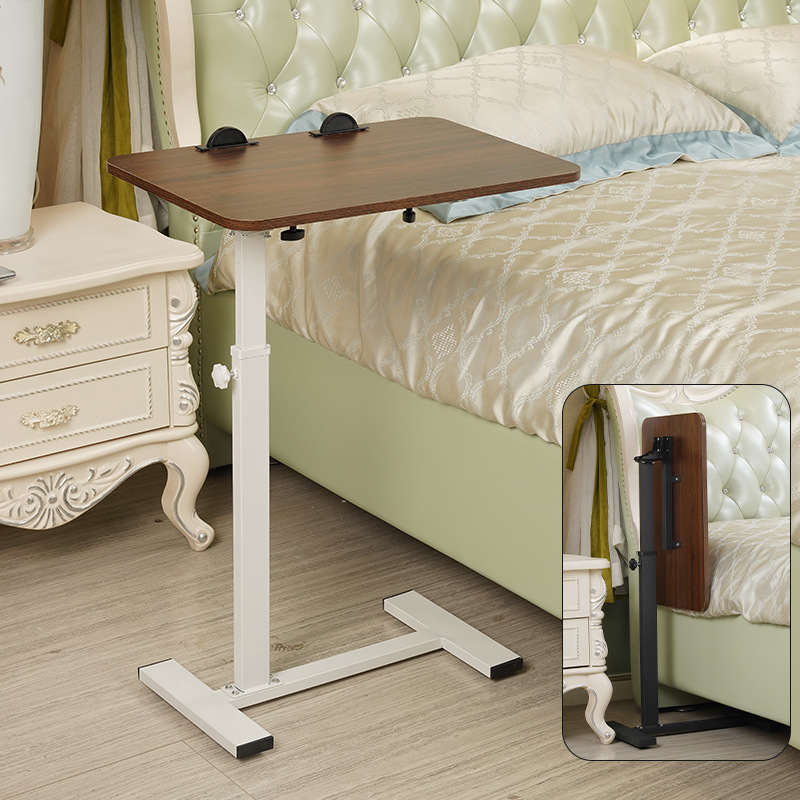 Складной подъемный мобильный откидной Белый каркас + Глубокая текстура дерева 40*60