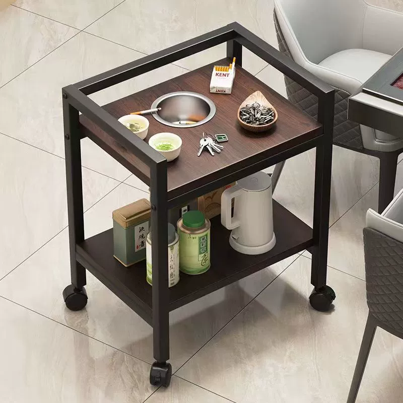 Многофункциональная полка для хранения, полка для пепельницы, подстаканник для шахмат и карт, небольшой приставной столик для гостиной, съемная двухслойная полка для хранения.