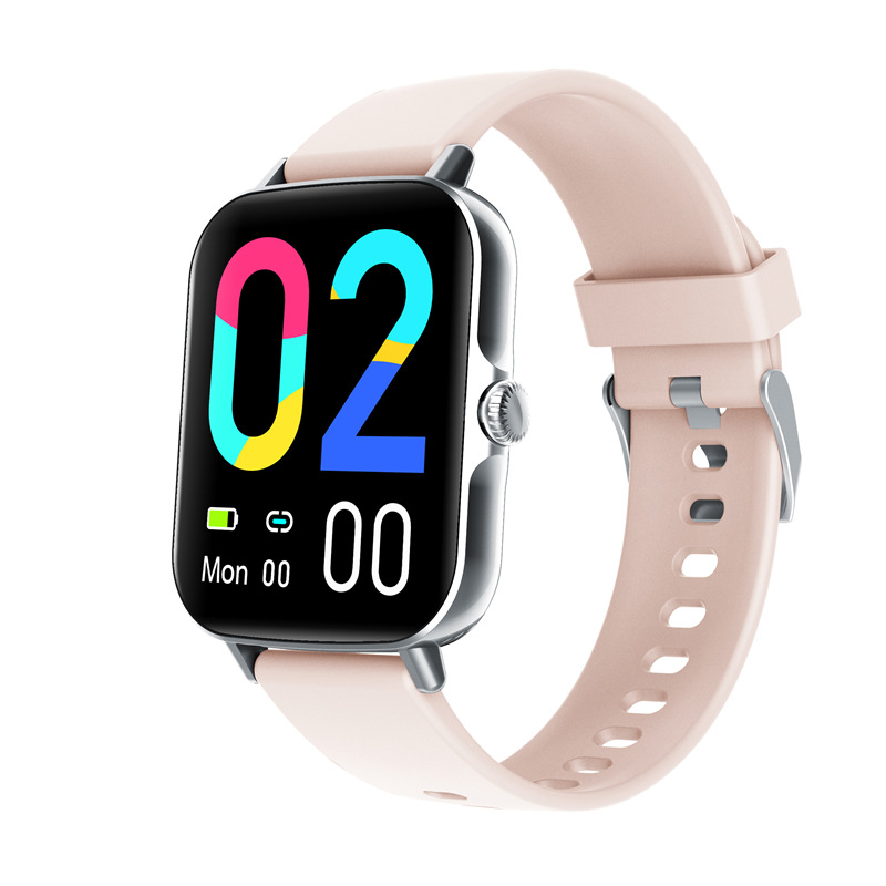 Nueva F107 glucosa en sangre reloj inteligente temperatura corporal llamada bluetooth presión arterial oxígeno en la sangre asistente de voz ritmo cardíaco pulsera deportiva