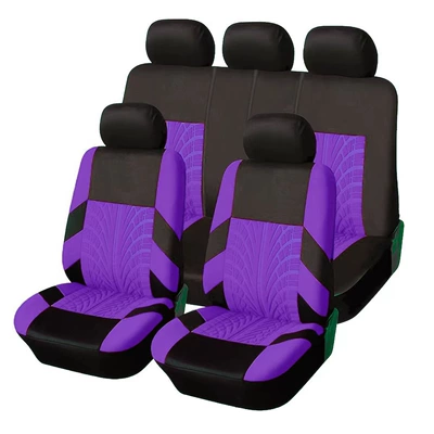 Foreign Trade Universal Car Seat, Universal seat cover - purple-2-piece-set-single-seat
