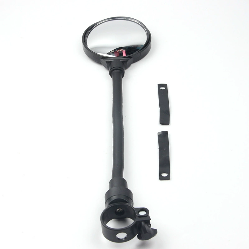 Bicycle Rearview Mirror, Retroreflective, Adjustable Arm, Universal Clamp — 37 cm