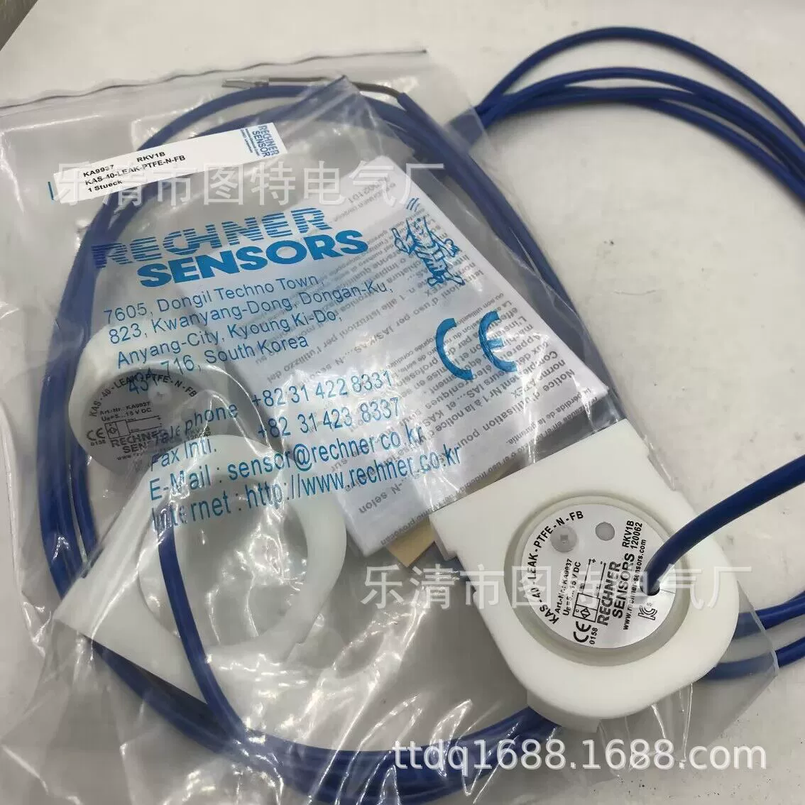 Поставка нового датчика приближения KAS-40-LEAK-PTFE-N-FB Физическая картинка Гарантия 1 год