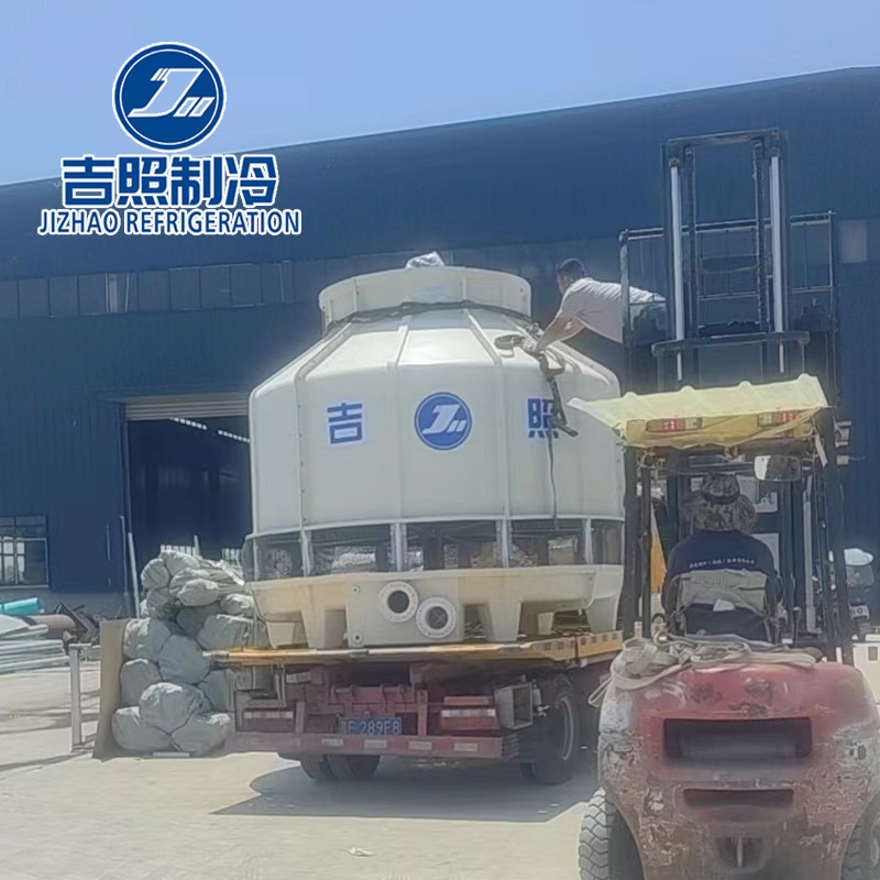 安徽黄山池州宁国冷却塔厂家圆形玻璃钢冷却水塔逆流工业制冷节能