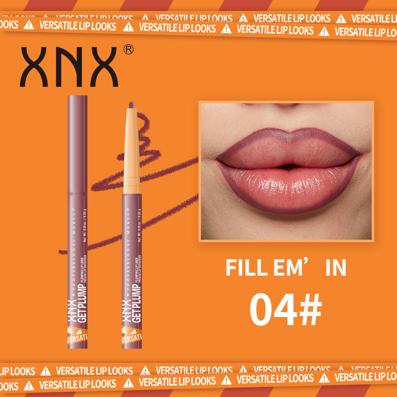 Transfronterizo XNX nuevo lápiz labial rotativo de 12 colores lápiz labial humectante duradero no se desvanece lápiz labial en stock