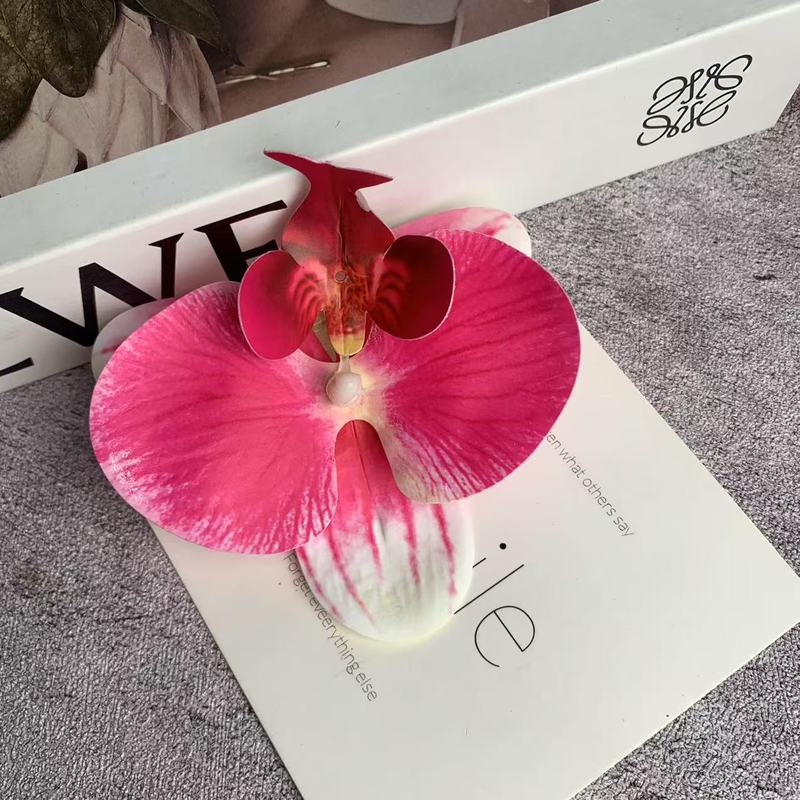 ネット赤蝶蘭花頭3dプリントフィルムシミュレーションdiyカード装飾花9センチお土産喜糖箱|undefined