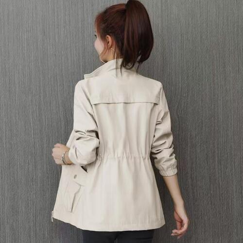 Spring and Autumn Season New Women's Coat for Petite Women, Women's Collar Double-Layer Slimming Fashion Cardigan Top