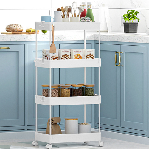 Bathroom rack floor-standing multi-layer toilet bathroom toilet gap trolley storage rack kitchen gap rack