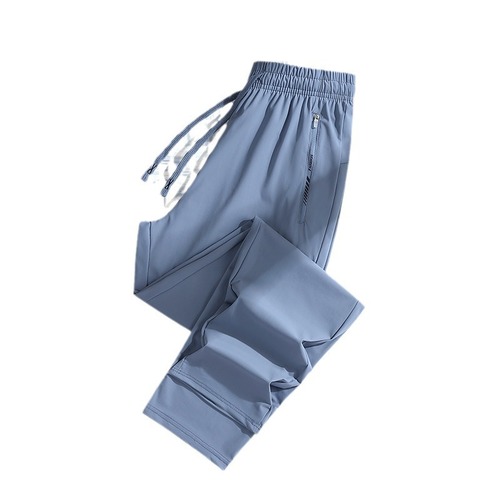 Summer Ice Silk Quick-Dry Breathable Nylon Men's and Women's Unisex Elastic Soft Wrinkle-Resistant Cooling Couple's Sun Protection Pants