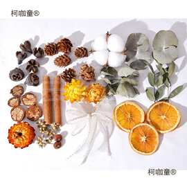 天然干果材料叶子标本相框手工diy干花组合材料包圣诞节装麦太保