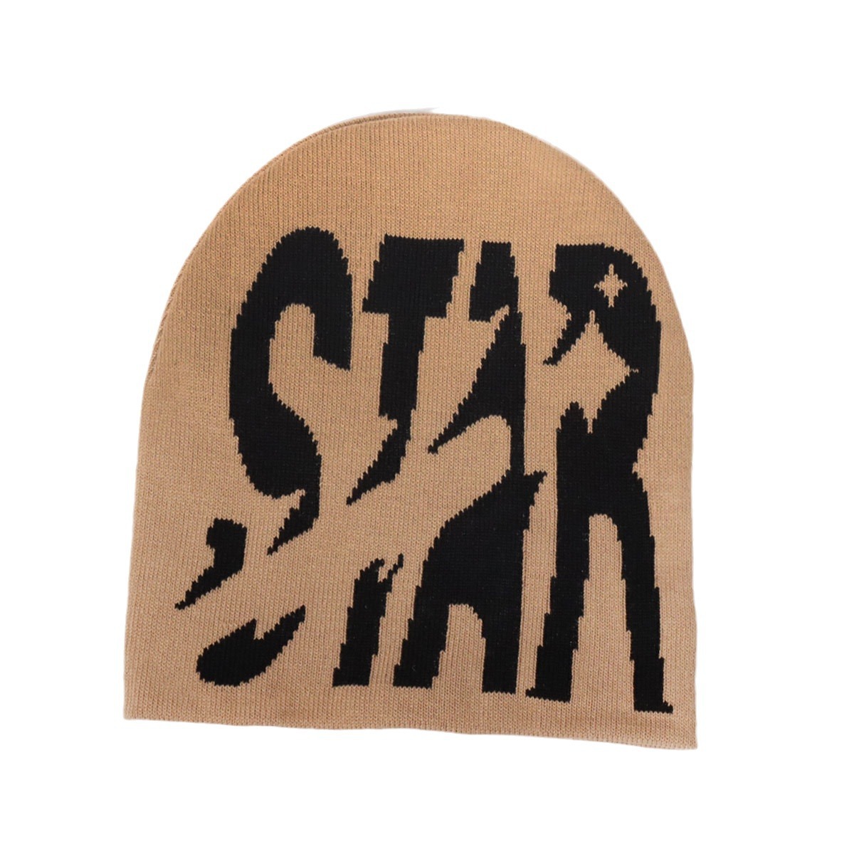 Alphabet Jacquard Strickmütze Trend Y2K Persönlichkeit lässig Kaltmütze Warme Kaltmütze_voghion.com