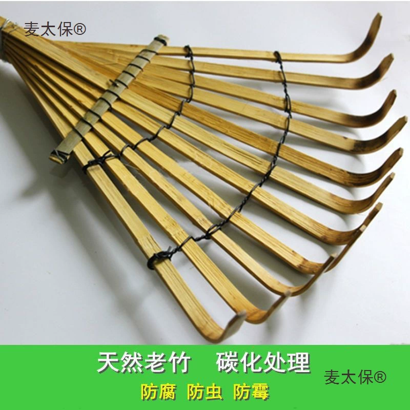 Бамбуковые грабли, большие грабли, садовый инструмент для рук с бамбуковым медведем, грабли, экспортируемые в Японию, Европу и США, сельскохозяйственная бамбуковая пшеница Taibo