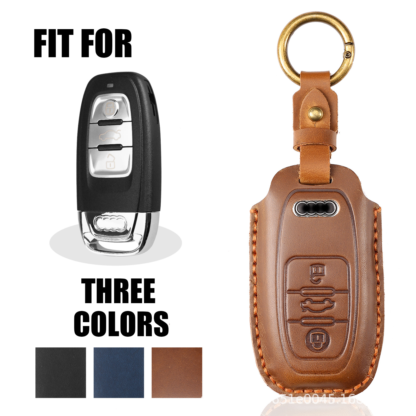 Source Factory for Audi A4L Key Case, Q5L Calfskin A6 Men's a5 Shell Q7 Car Protection Cover, Drop Shipping