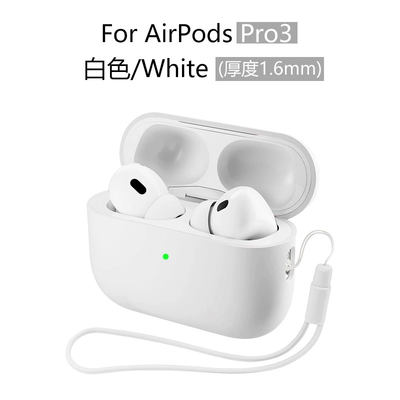 Чехол для наушников 2025 года совместим с AirPods Pro 3, силиконовый защитный чехол для наушников Apple AirPods Pro 3