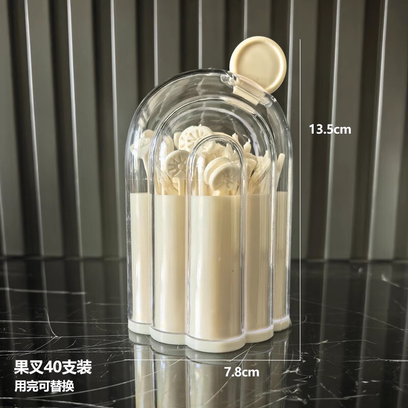 フルーツフォークセットフルーツピック使い捨てプラスチック 2 歯家庭用フルーツケーキデザートフォークスナックフォーク|undefined