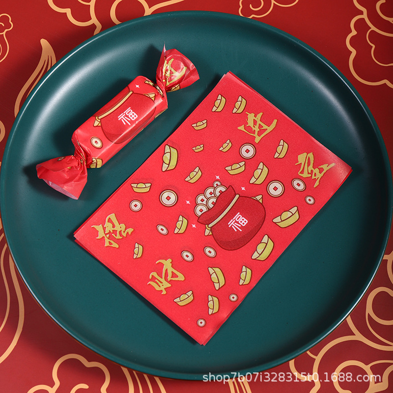 Papel de embalaje de papel de turrón embalaje de papel de caramelo embalaje de papel de turrón papel de caramelo de arroz glutinoso 100 piezas