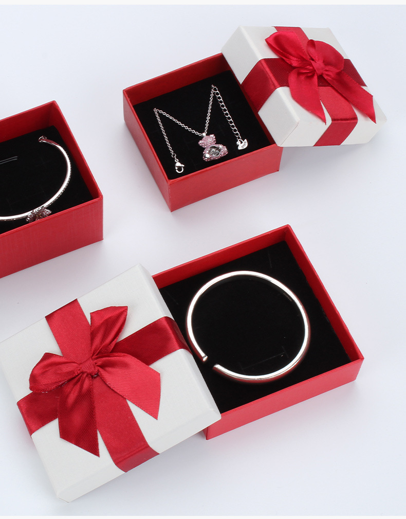 Simple Style Style Simple Style Bow Knot Paper Jewelry Boxes