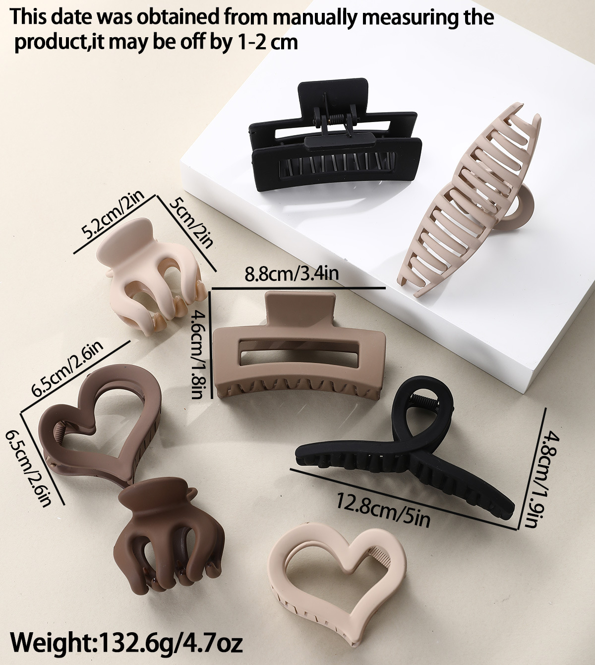 TikTok Xi Yin Amazon agarre tiburón clip perla anillo de pelo Fengpin DIY horquilla anillo de pelo 17 piezas