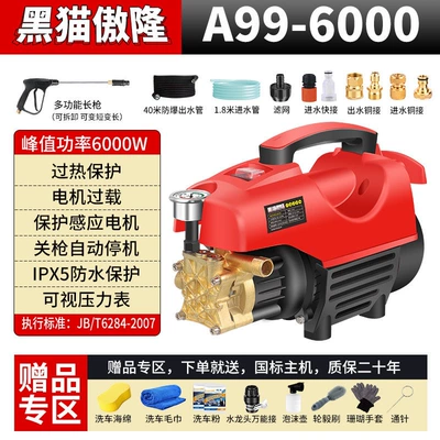 Car Washer for Home Use 220V — Portable car washer - high-power-long-gun-40m-explosion-proof-pipe-copper-connection-gift