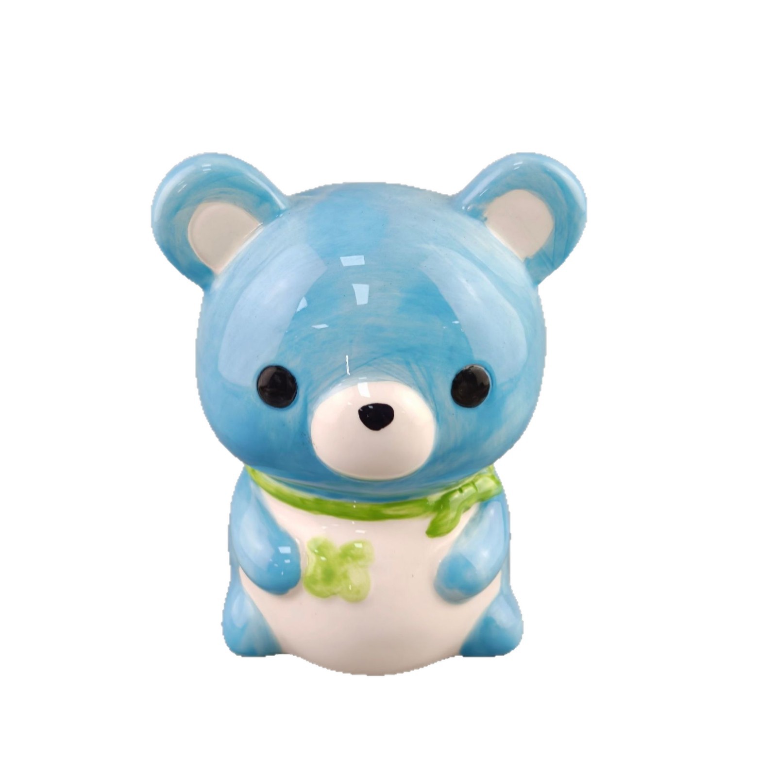 Personalizado creativo yuan Qi fácil oso cerámica lata de dinero mini decoración de escritorio fresca escena miniatura decoración del hogar
