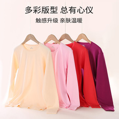 New Fall/Winter Collection: Pure Cotton Women's Base Layer Tops – High-Necked Base Shirts for Ladies, Mid-Length Sweaters for Seniors, and Thermal Wear Available for Wholesale
