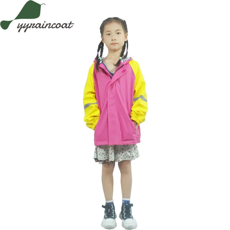 Raincoat Kidsren's Thickeneded Pu Student One-Piece Pure Color Outdoor Hiking Poncho Rainproof Cloak Raincoat Manufacturer Formulated Raincoat Kidsren's Thickeneded Pu Student One-Piece Pure Color Outdoor Hiking Poncho Rainproof Cloak Raincoat Manufacturer Formulated