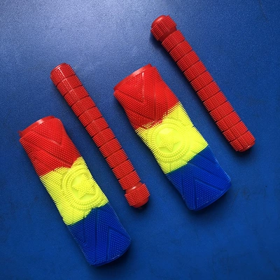 Anti-Sweat Cover Non-Sea Wholesale, Motorcycle Handle Cover - red-yellow-and-blue-handlebar-cover-red-brake-cover