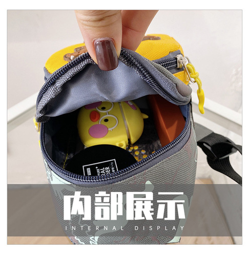 New children's waist bag for boys, dinosaur crossbody small bag, fashionable kids' chest bag, coin purse, baby small bag for export