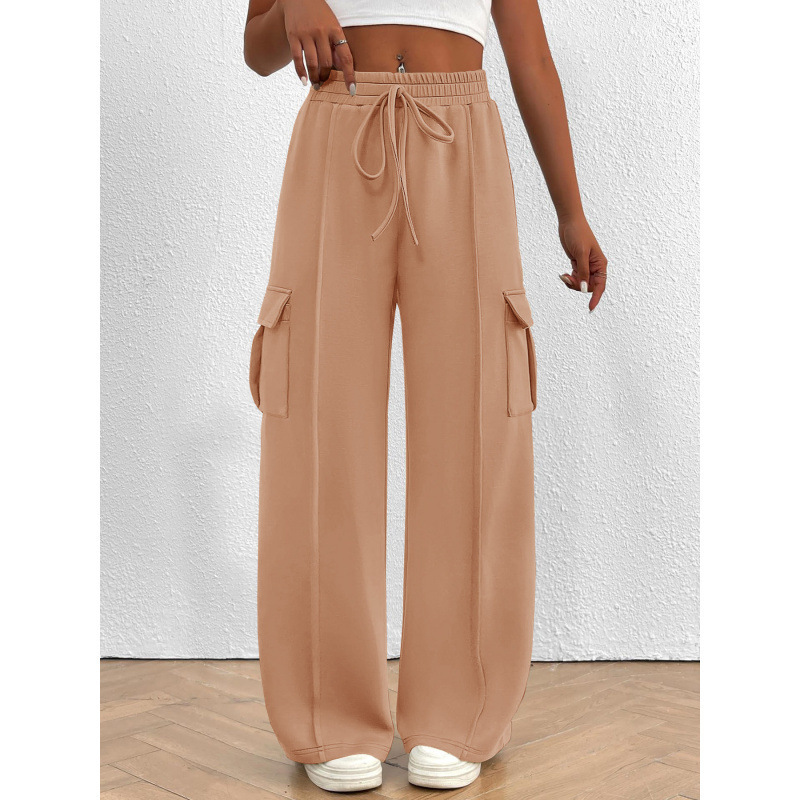 2025 Women's Running Sweatpants Autumn Winter Loose Wide Leg Casual Pants Casual Workout Jogging Pants with Pockets