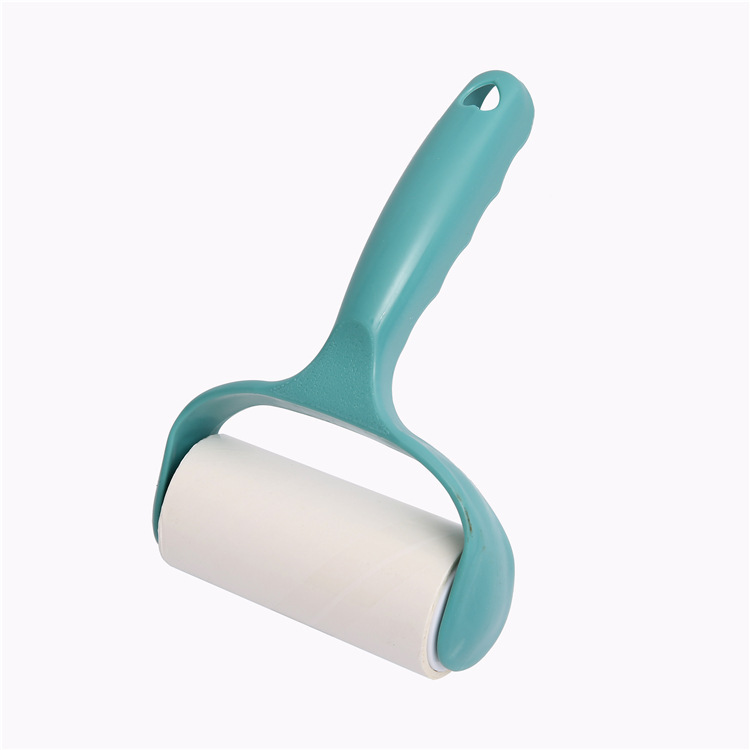 Rodillo pegajoso colector de polvo creativo lagrimeo oblicuo 10cm cepillo de rodillo ropa de papel de reemplazo de limpieza para mascotas Dispositivo de cabello pegajoso