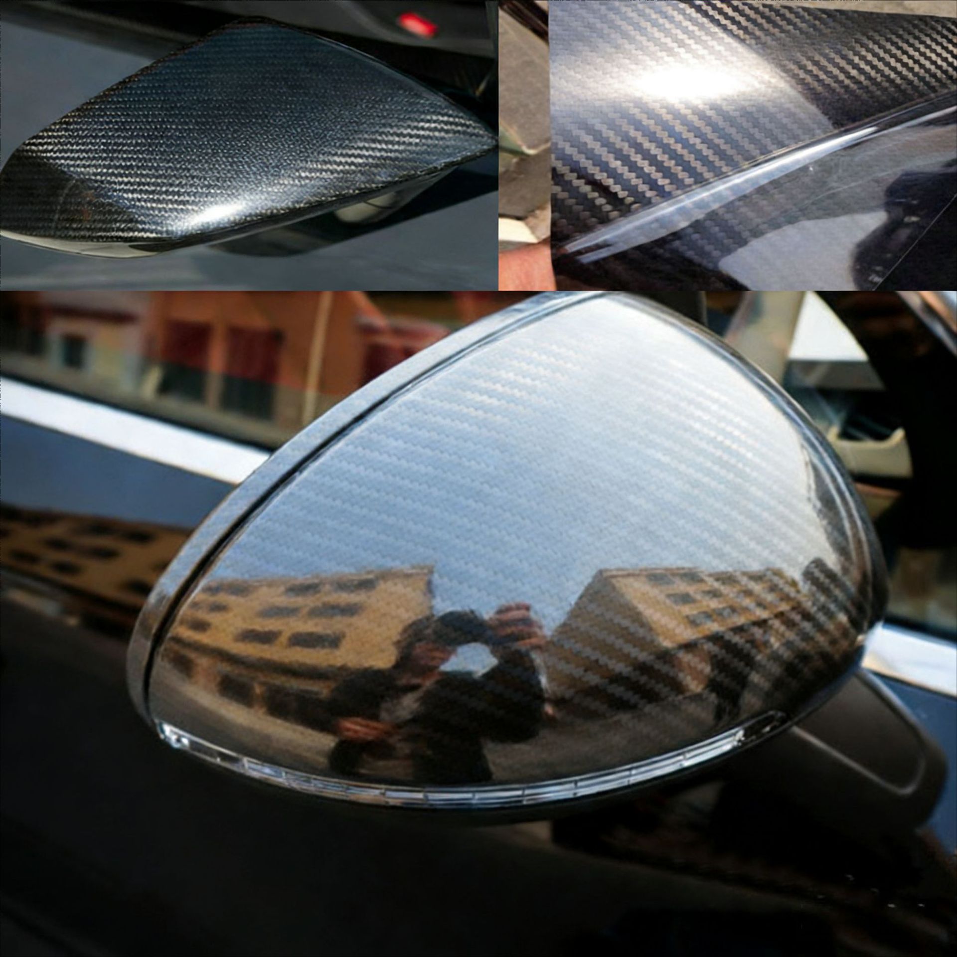 Pvc Car Decoration Stickers to Cover Scratches, Carbon Fiber Stickers for Car Body, 3D Stickers, Car Stickers, Pet Color-Changing Film
