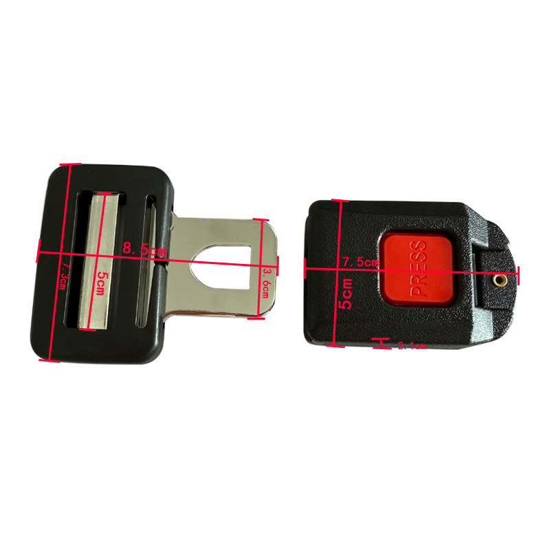 Factory direct supply new 6450 two-point buckle car seat belt accessories seat belt buckle complete set wholesale